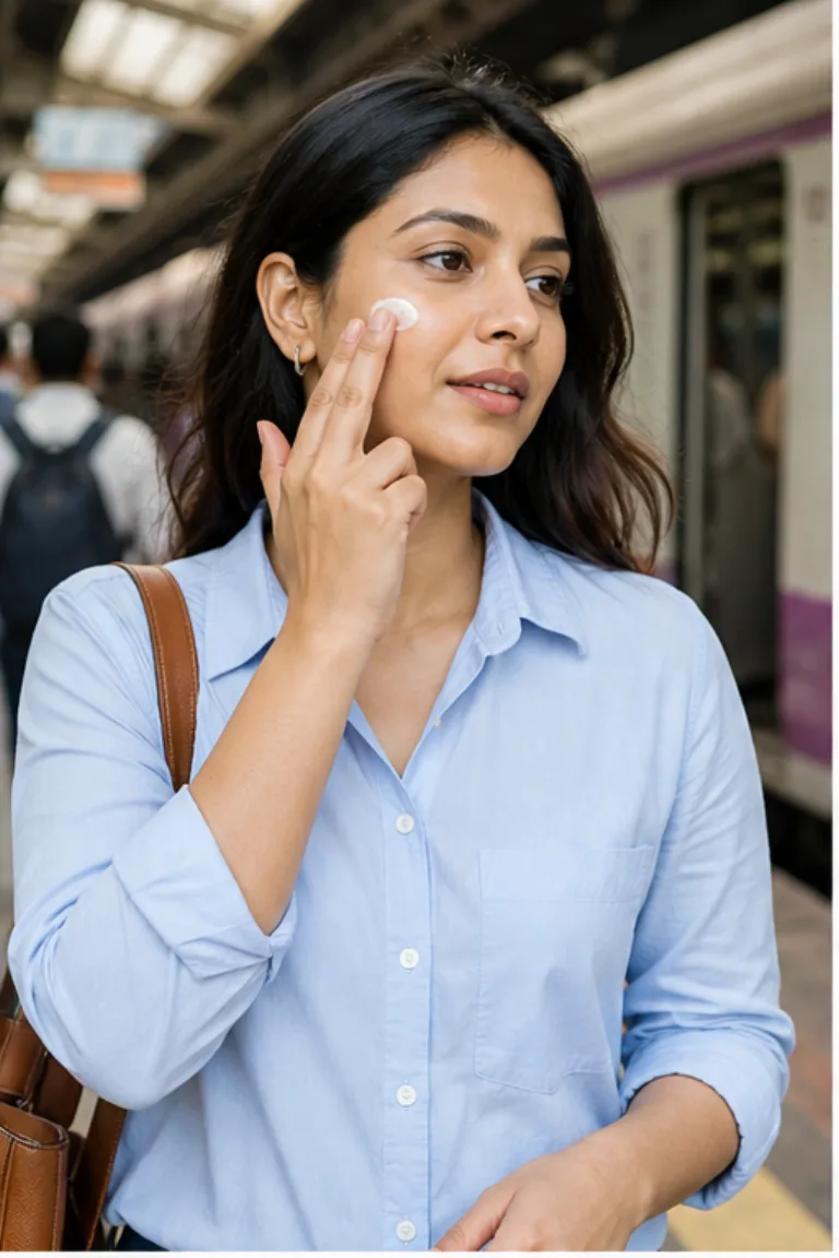 Illustrative daily-use scene for Daily Sunscreen Preparation — SPF 30
