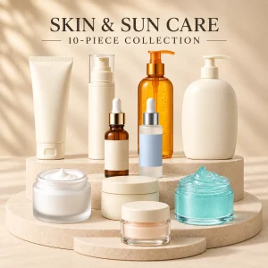 Skin & Sun Care Collection — 10 Pieces — 10 products shown together; see the item list for contents