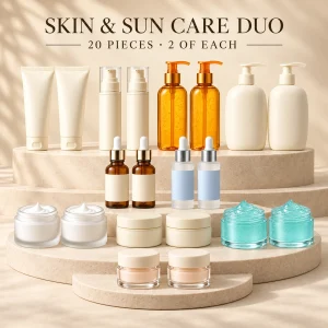 Skin & Sun Care Duo Stock-Up — 20 Pieces — 20 products shown together; see the item list for contents